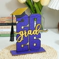 thumbnail image 6 of DAILIHIVE 2026 Graduation Party Decorations,Graduation Centerpieces For Tables 2026,Graduation Decorations Wooden Sign Senior Word Sign,Wood Grad Party Sign,Graduation Photo Props,5.9 x 7.9in, 6 of 6
