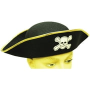 Felt Pirate Hat Economy One Size Adult Halloween Accessory by Generic