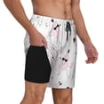 thumbnail image 3 of Haiem Cute Poodle Dog Mens Swim Trunks with Compression Liner 2 in 1 Swimming Shorts Stretch Swimwear Quick Dry,Board Shorts-Medium, 3 of 9