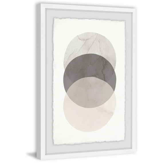 Three Circles Framed Painting Print