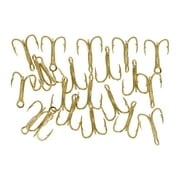 Eagle Claw 376TSH-14 2X Treble Hook, Gold, Size 14, 20 Pack