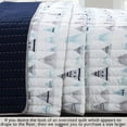 thumbnail image 7 of Cozy Line Summit Blues Snowy Alps Pike Reversible Quilt Bedding Set, 7 of 7