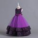 thumbnail image 1 of Vestido infantil con lentejuelas, vestido infantil con lazo, vestido de princesa para niña, vestido de niña de flores para actuación de piano, 1 of 6