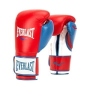 Everlast P00000729 14 Ounce Powerlock Hook & Loop Training Gloves, Red and Blue