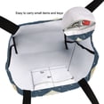 thumbnail image 6 of FORMRS Womens Canvas Tote Bag with Zipper Inner Pocket Shoulder Handbag, Winter Village, 6 of 7