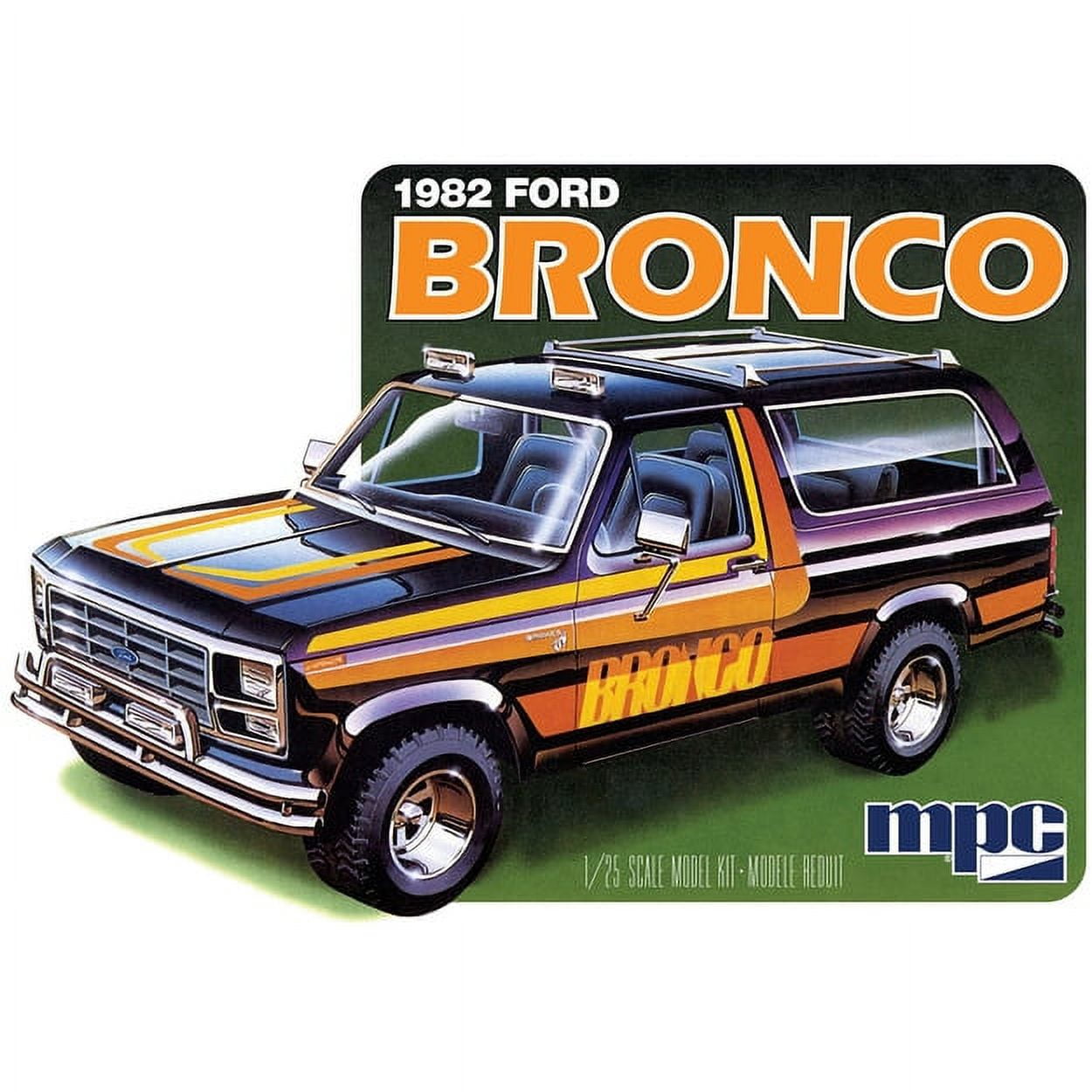 MPC MPC991 Skill 2 Model Kit 1982 Ford Bronco 1-25 Scale Model