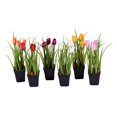thumbnail image 1 of Vickerman FE190601 Assortiment de Tulipes Artificielles en Pot 10 Po., 1 of 2