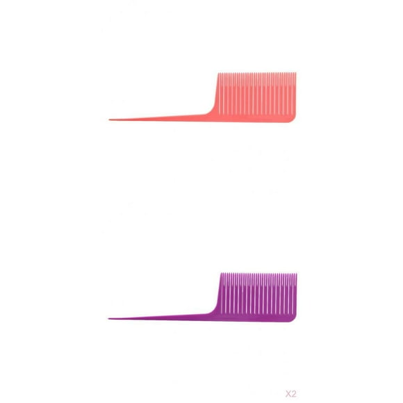 3 piezas de tejido de seccionamiento resaltando de pintail frustrar el teñido del del cabello fino jinwen Resalte el peine para el cabello frustrado
