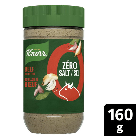 Knorr Zero Salt Bouillon Powder, Beef, 160 g, $6.47/160G