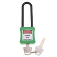 thumbnail image 2 of de bloqueo de seguridad sutiva, grillete de 3 pulgadas, resistencia a corrosión y temperaturas Verde Gloria Candado de bloqueo de seguridad, 2 of 9