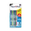 Paper Mate Clearpoint Mechanical Pencils, Assorted Colors, 0.7mm, HB #2, Includes 1 Bonus Pencil, 5 Count
