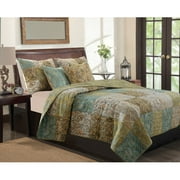 Angle View: Greenland Home Vintage Paisley Quilt & Sham Set, 3-Piece  King