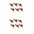 thumbnail image 1 of Monstrate 6 uds tela flor falsa rama corta simulación decorativa, 1 of 6