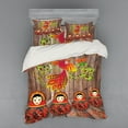 thumbnail image 2 of Ambesonne Ethnic Bedding Set 3 Pcs, Folkloric Russian Dolls, Twin XL, Multicolor, 2 of 3