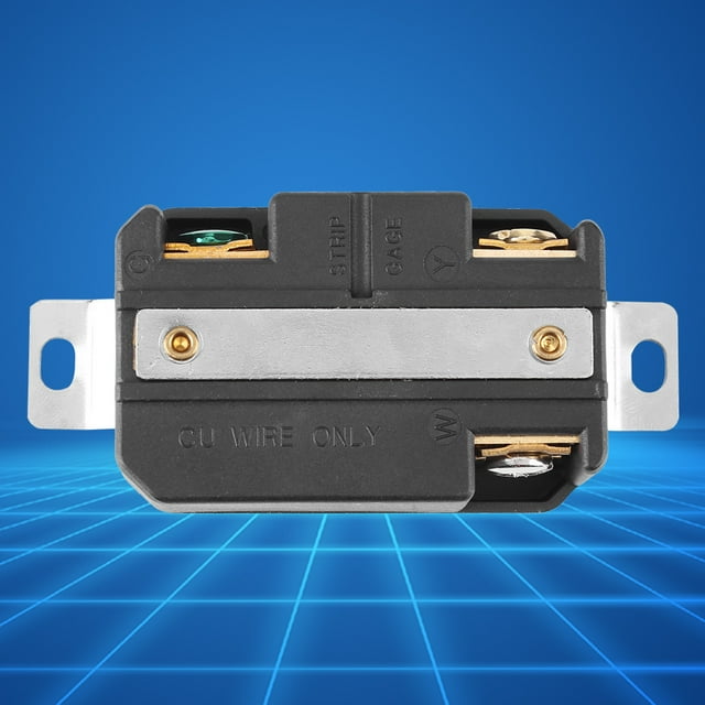 Receptáculo hembra eléctrico con bloqueo giratorio NEMA L5-30R 30A 125V para ensamblaje de cable de generador