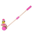 thumbnail image 2 of El juguete creativo de madera para empujar a lo largo del juguete de aprendizaje desarrolla la habilidad para caminar, empujar el juguete, varilla desmontable para niños Rosado CUTICAT Juguetes de empuje para caminar, 2 of 7