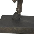 thumbnail image 6 of 14" x 15" Brown Polystone Prancing Horse Sculpture, by DecMode, 6 of 16