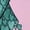 AD-Pink, variant on Inktastic Ovarian Cancer Awareness Teal Ribbon Made of Hearts Women's V-Neck T-Shirt