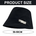thumbnail image 2 of 56-58 cm circunferencia del sombrero simple color sólido sombrero de pescador femenino primavera y verano sombrilla protector solar gorro de lavabo, 2 of 5