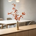 thumbnail image 6 of Autumn Artificial Leaf Branches Bendable Iron‑wire Stems Realistic Foliage Reusable Thanksgiving Indoor Outdoor Floral Decor Supplies Orange, 6 of 6