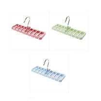 Raindrops Blue Necktie Hanger with Antislip Arms for Closet Storage Holds 8 Ties 12.5 Inches Wide