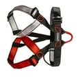 thumbnail image 1 of Equipo de arnés de escalada Conveniente Medio Cuerpo Cinturón Seguro Cinturón Simple Firma Equipo protector para protección deportiva al aire libre Red, Gris seitruly  OD019574-01, 1 of 6