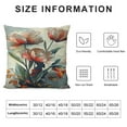 thumbnail image 6 of JEUXUS Car Couch Bedroom 2-Piece Short Plush Pillowcase Tulip Stylized Boho Art White, 6 of 6