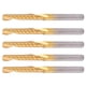 thumbnail image 4 of 5Pcs Milling Cutter High Speed Steel Single Flute Spiral Engraving CNC End Mill Bit 4x25x50mm, 4 of 5