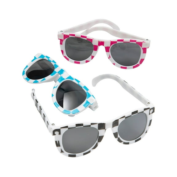 Checkerboard Nomad Sunglasses - 12 Pieces