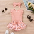 thumbnail image 2 of IROINNID Toddler Kids Baby Girl Dress Lace Jumpsuit Sleeveless Romper Overalls Outfits, 2 of 9