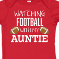 thumbnail image 4 of Inktastic Watching Football with My Auntie Boys or Girls Baby Bodysuit, 4 of 5