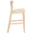 thumbnail image 6 of SAFAVIEH Thaxton Curved Mid Back Counter Stool, Natural, 6 of 13
