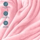 thumbnail image 5 of Bare Home Manta de Felpa de Microfibra 300 G/M², Suave y Afelpada, Tamaño King, Rosa Claro, 5 of 7
