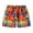 Red, variant on Boy's Cartoon Pattern Print Beach Shorts Loose And Comfortable