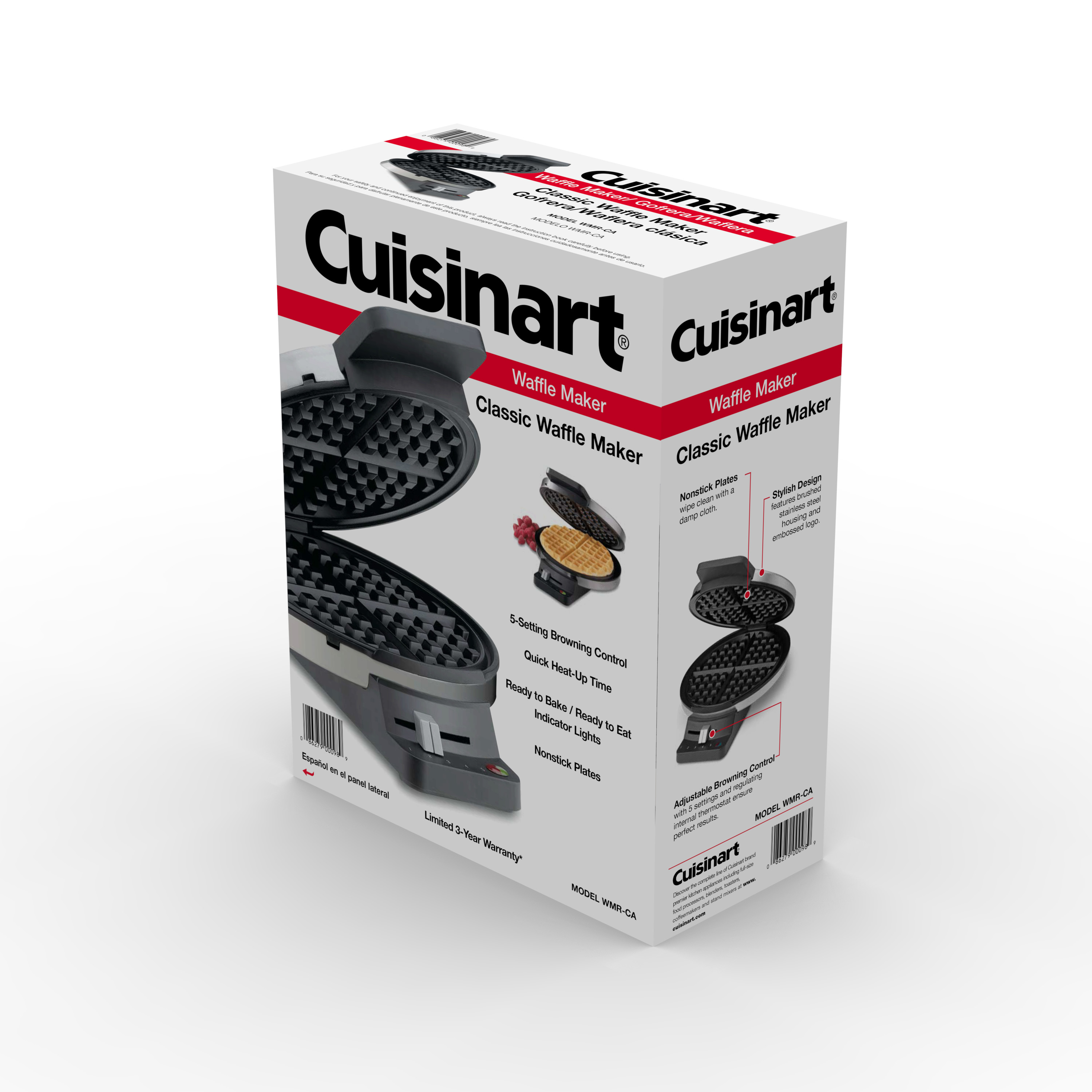 Cuisinart 1-Waffle Round Electric Waffle Maker, Stainless Steel - image 3 of 3