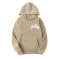 thumbnail image 7 of CUSTG Mens Autumn Winter Back Letter Printing Letter Oversize Loose Plus Size Hooded Pullover Sweatshirt Tops Long Sleeve Weekend Streetwear, 7 of 7