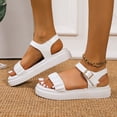 thumbnail image 4 of asdoklhq Women's Sandals Shoes,Women's Sandals On Clearance,Women Sandals Casual Ladies Shoes Solid Color Platform Open Toe Slip-On Female Sandalias Light Comfort, 4 of 9