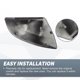 thumbnail image 4 of Cubierta de espejo retrovisor lateral del conductor y pasajero para Audi Q5 Q7, par de fibra de carbono negra, 4 of 5