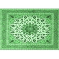 thumbnail image 1 of Ahgly Company Indoor Rectangle Medallion Emerald Green Traditional Area Rugs, 2' x 4', 1 of 4
