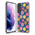 thumbnail image 3 of Mundaze - Case for Samsung Galaxy S24 Slim Shockproof Hard Shell Soft TPU Heavy Duty Protective Phone Cover - Groovy Pink Daisies, 3 of 5