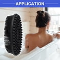 thumbnail image 2 of Vocoste Silicone Body Scrubber 2 in 1 Body Brush Skin Massage for All Skin Type Black, 2 of 2