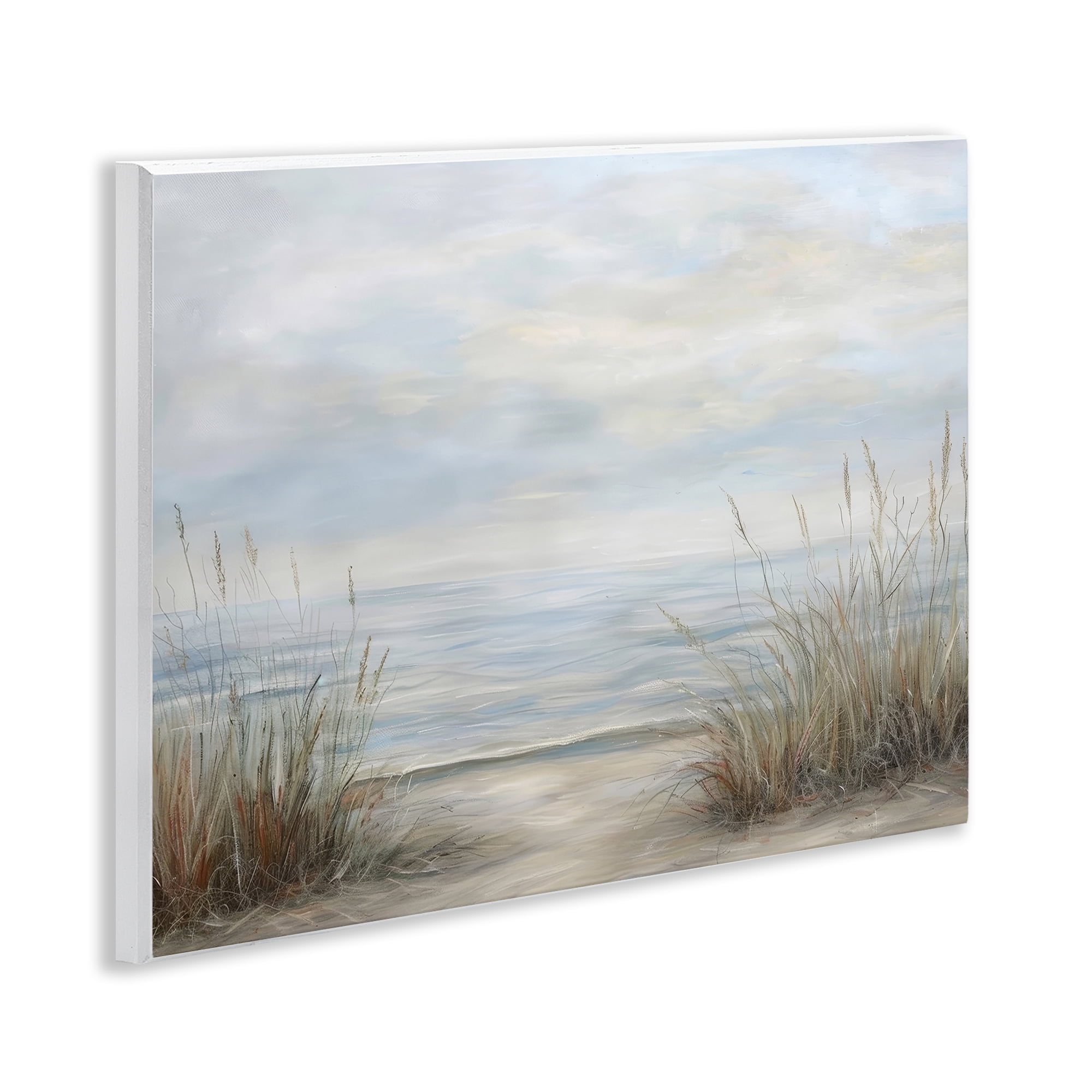 Stupell Industries Silent Beach with Seaside Dunes Wall Plaque Art, design by Petal Prints Design
