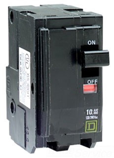Square D QO220CP QO 20 Amp 2-Pole Miniature Circuit Breaker - 120/240V AC, Used