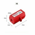 thumbnail image 1 of 1Pc Electrical Plug-Lock Box Safety Tools for Electrical Industrial Household Plug-Power Lock Device Plastic Abs Safety Tools M, 1 of 4