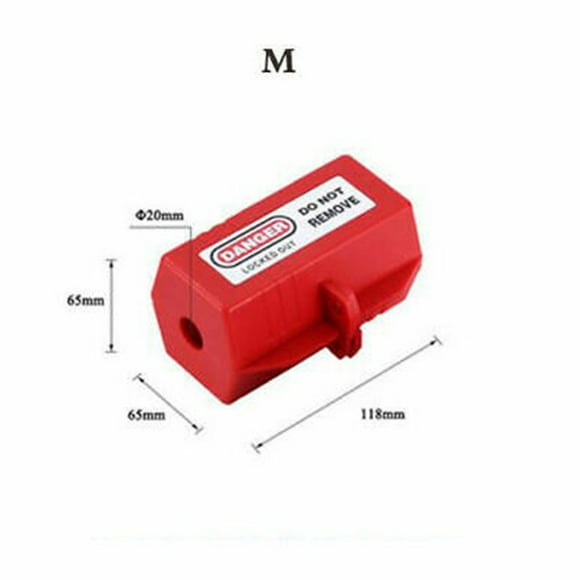 Plastic Tag Out Device Safety Tools Electrical Plug Lockout Box