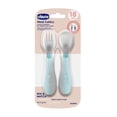 thumbnail image 2 of Chicco Set de Cubiertos Inoxidables Azul 18M+, 2 of 6