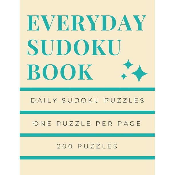 everyday sudoku book sudoku book for brain fitness sudoku book for teens sudoku book for intermediate sudoku for teenagers daily sudoku puzzles sudoku puzzles book with solution medium sudoku p walmart com