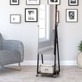 thumbnail image 6 of Oumilen Jewelry Armoire on Casters in Burnt Wood Brown for Adults, 6 of 7