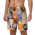 thumbnail image 1 of Fotbe Cute Cat Paw Traje de Baño para Hombre – Shorts de Natación de Secado Rápido con Forro y Bolsillos-XX-Large, 1 of 6
