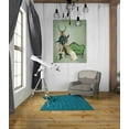 thumbnail image 3 of Epic Graffiti 'Mr Deer and Mrs Rabbit' by Fab Funky Canvas Wall Art, 26"x34", 3 of 3
